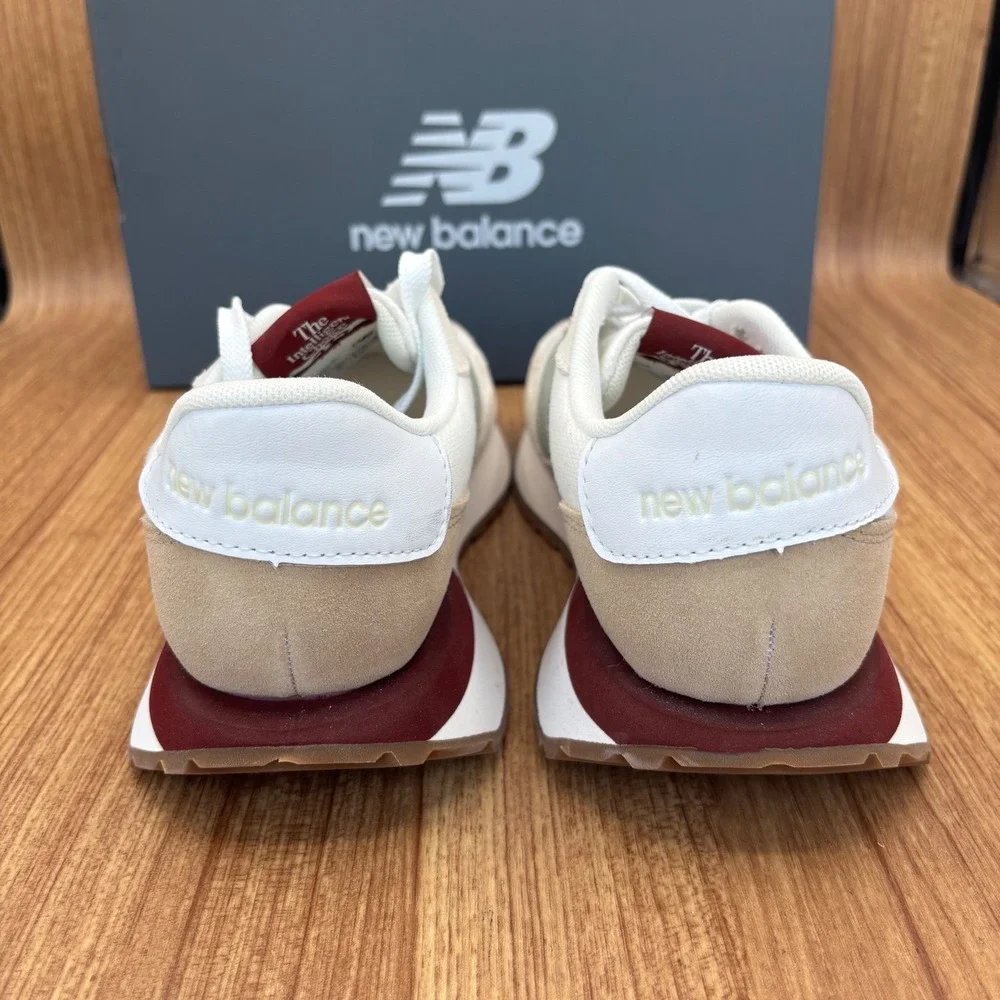 New Balance 237 Running Shoes Womens 7 White Green WS237GM‎ Retro Sneakers NEW
